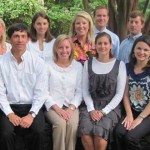 Members include:  Front Row (L to R): Blakely Bowron, Social Chair; Lauren Thomason; Austin Davis, President; Laura Montgomery; Emily Jordan, Treasurer; Leslie Crawford; and Bryan Coleman. Back Row: (L to R): Jason Alexander; Becca Green; Katharine Davis, Secretary; Stacey Morales; Griff Israel; Joseph Welden, Vice President; John C. M. Ross; and Shawn Arnold.  Members not pictured: Ellen Blalock and Amy Bailey.