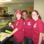 Ann Potts, Gloria Roberson and Melissa Altmann get ready for the 10th annual Friedman Family Foundation Jewish Food Festival. Ann Potts, Gloria Roberson and Melissa Altmann get ready for the 10th annual Friedman Family Foundation Jewish Food Festival.