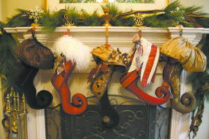 The stocking styles from let: Truffle, St. Nick, Matylda, Poinsettia and One of a Kind.