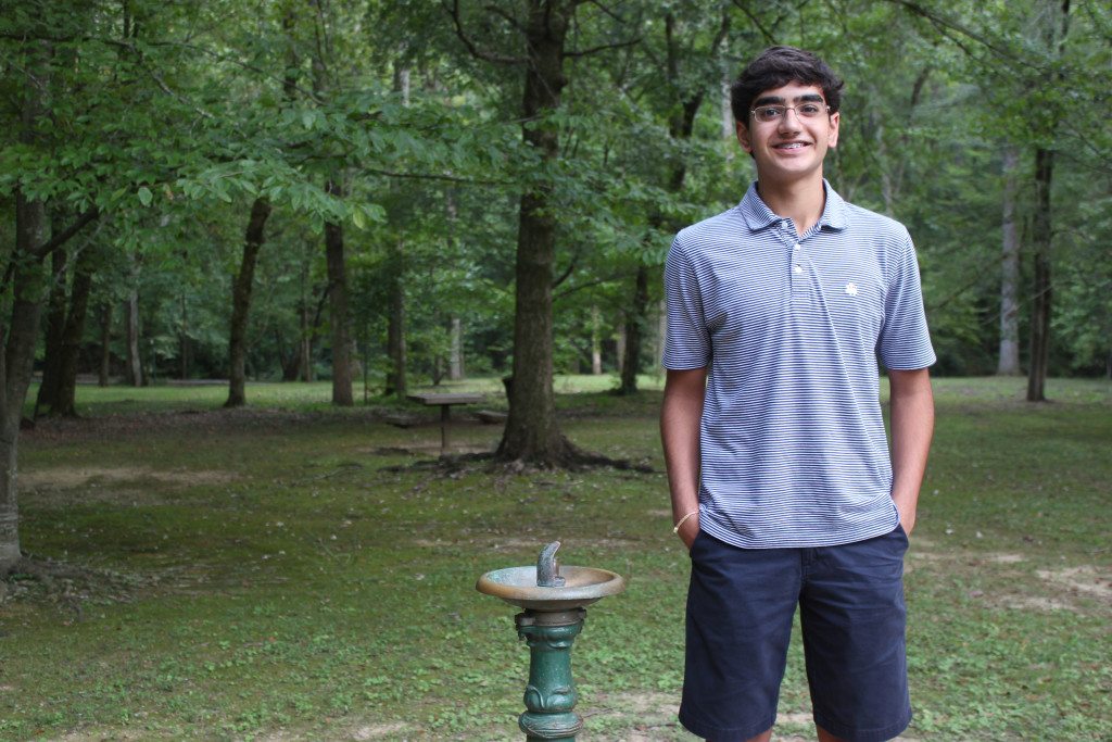 Arjun Lakhanpal raised more that $6000 in honor of his uncle to install another fountain like the one pictured above on Jemison Trail in Mountain Brook. Journal photo by Kaitlin Candelaria