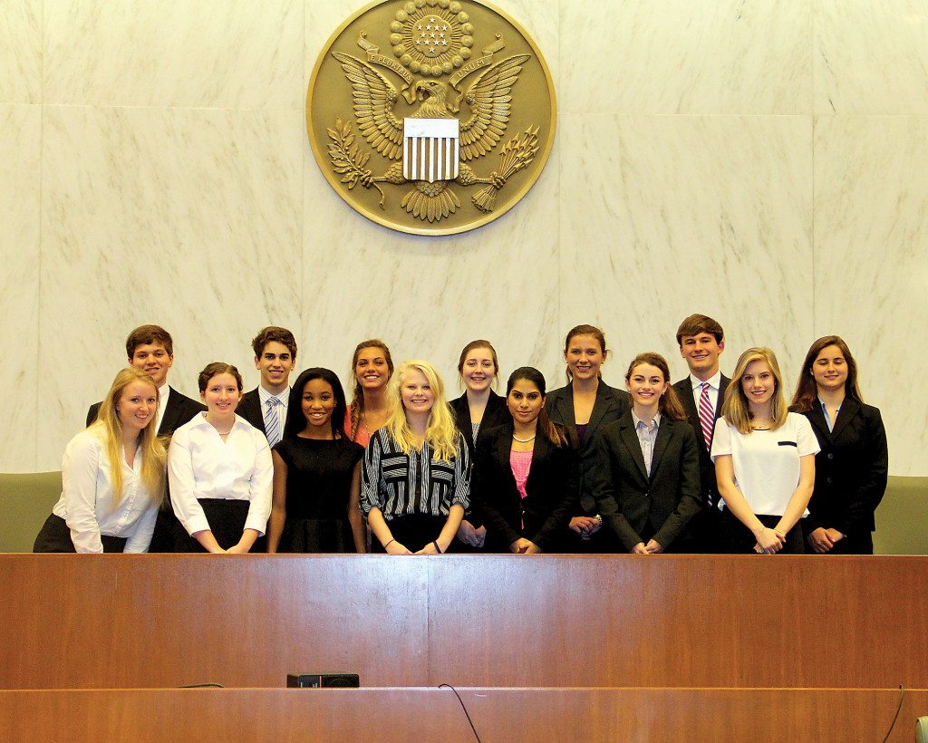 Front, from left: Claire Jones, Katie White, Olivia Pride, Skyhler Schaffer, Maha Ahmed, Olivia Stevens and Bebe Wheeles. Back: Jim Schillaci, Brandon Toups, Tiffany Huseman, Christina McLaughlin, Bailey Whetter, Tommy Kulkis and Grace Friedman. Photos special to the Journal