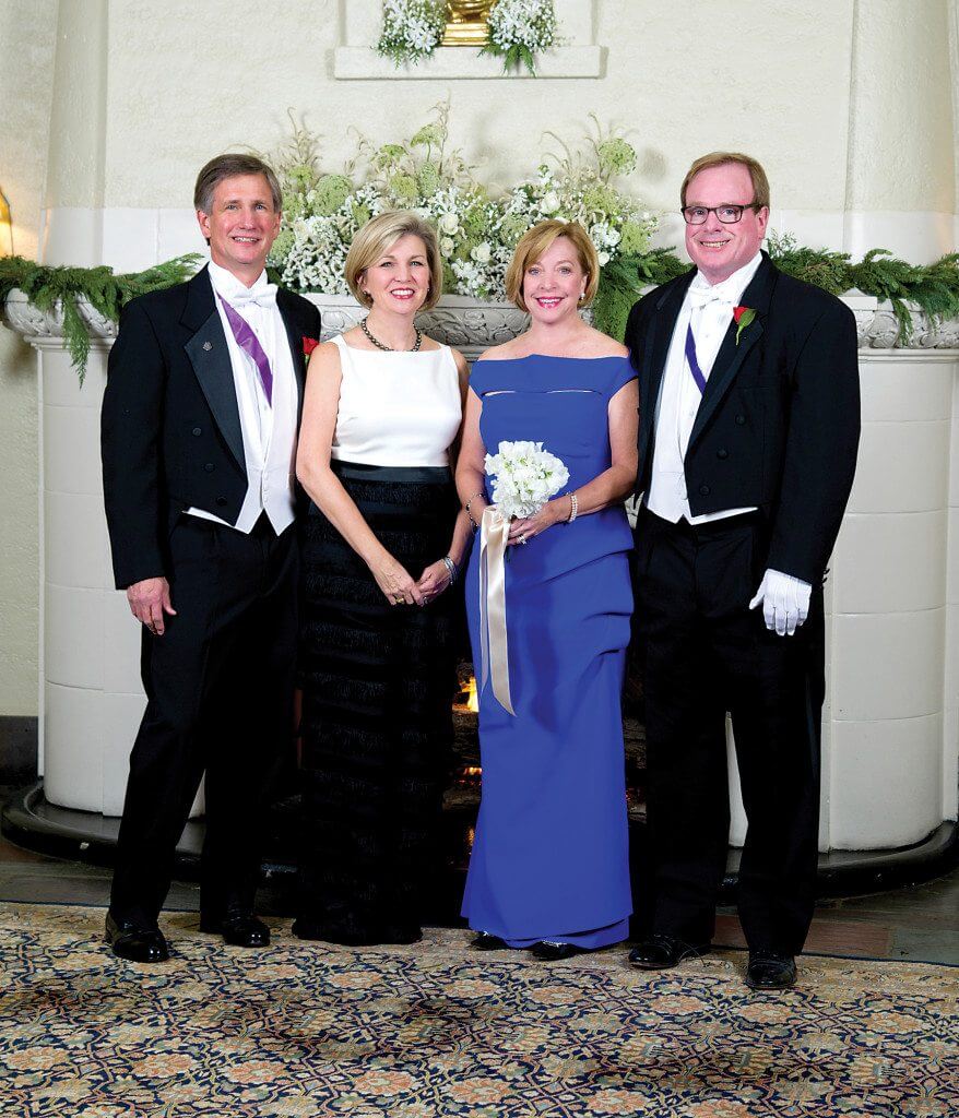 From left: Nelson and Kimberly Bean and Francis Minor S. Ager, and wife Amy. Photos by Dee Moore.