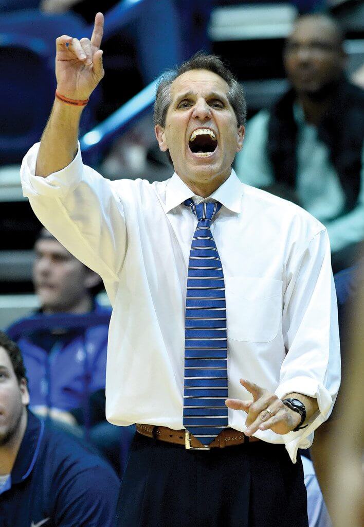 Homewood coach Tim Shepler is shown during the Steel City Invitational championship game at the Pete Hanna Center in Homewood, Ala., Tuesday, Dec. 22, 2015. (OTMJ Photo/ Mark Almond)