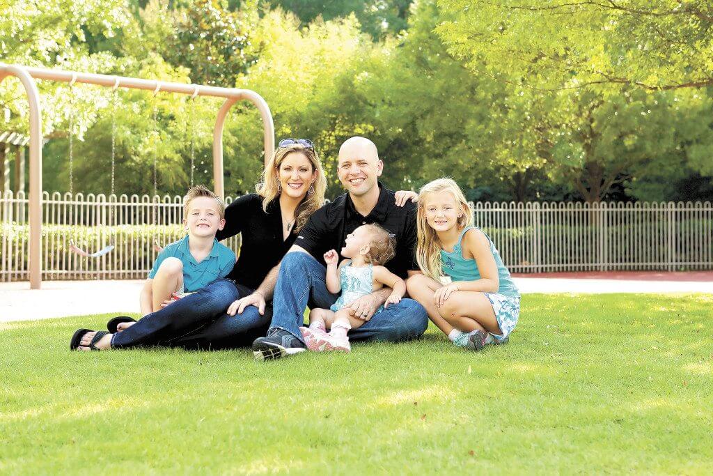 Meredith and Jonathan Hornsby with their three daughters. Photo special to the Journal.