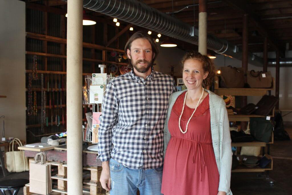 Scott and Jamie Laslo established a storefront for their fair-trade brand Kanzi, a for-profit venture that provides artisans an opportunity to earn a sustainable income to help them care for their families and their communities. Journal photo by Emily Williams.